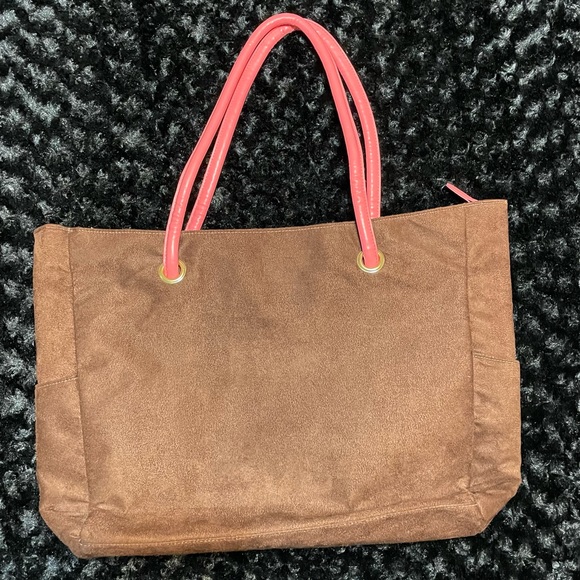 LARGE SHOULDER ZIPPERED TOTE BAG - Picture 2 of 9